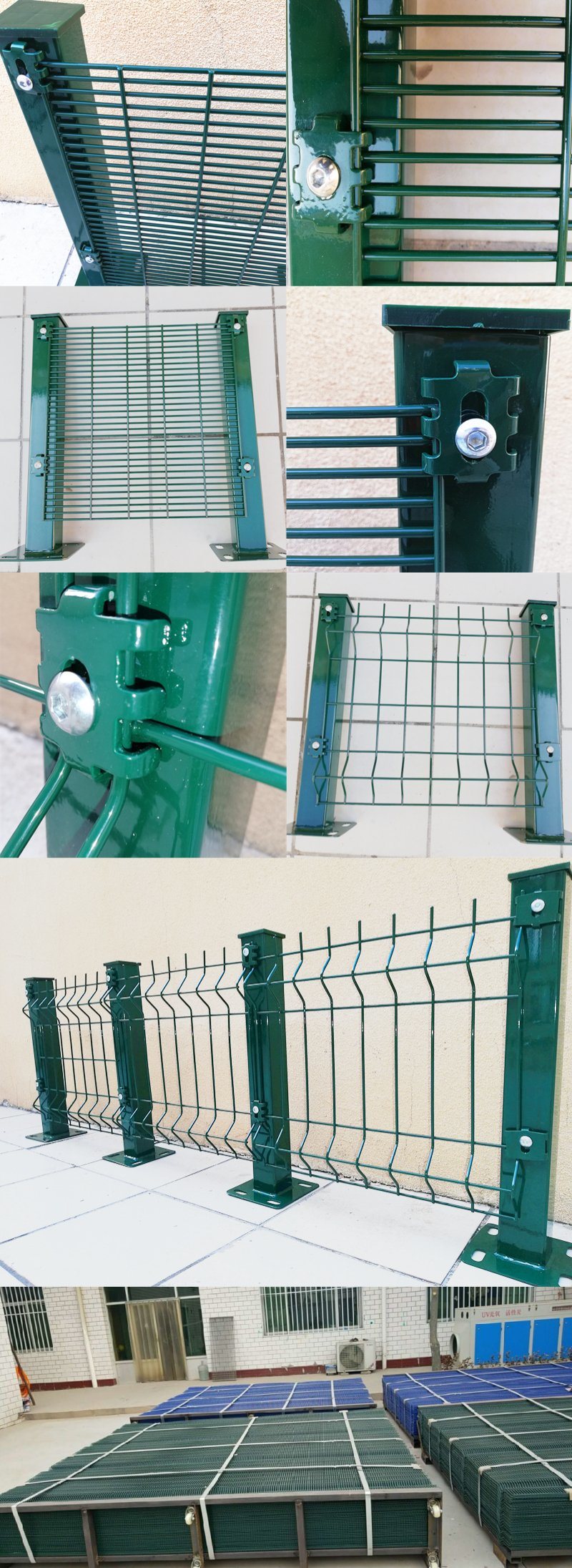 Powder Coated 358 High Security Anti Climbing Galvanized Garden Welded Wire Mesh Panel Fence