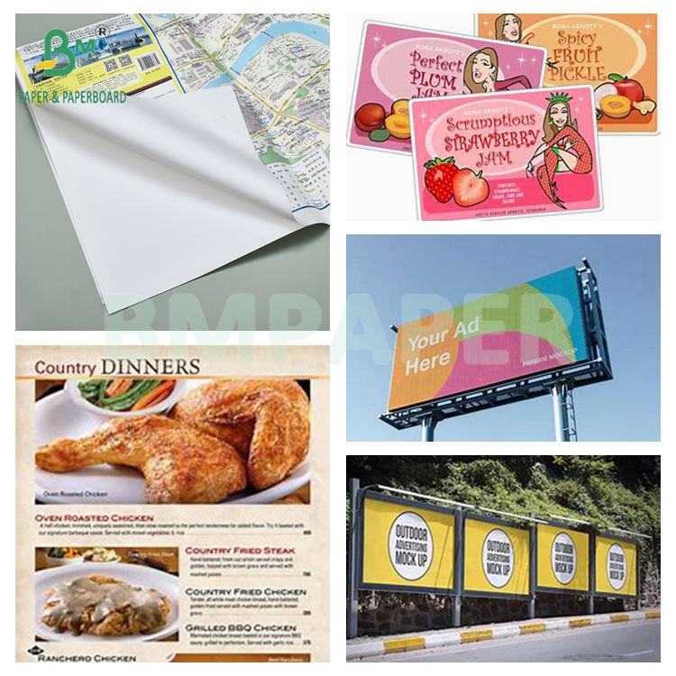 Untearable Waterproof 180 300 Micron PP Synthetic Inkjet Printing Paper 