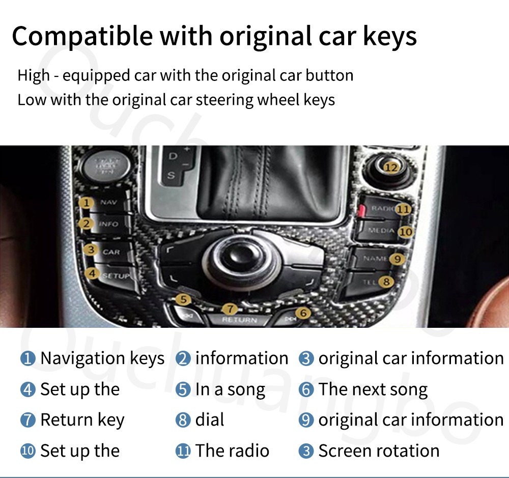 Ouchuangbo car audio gps navi system for 8.8 inch Audi A4 A5 2009-2016 android 9.0 OS 4GB+64GB octa 8 core