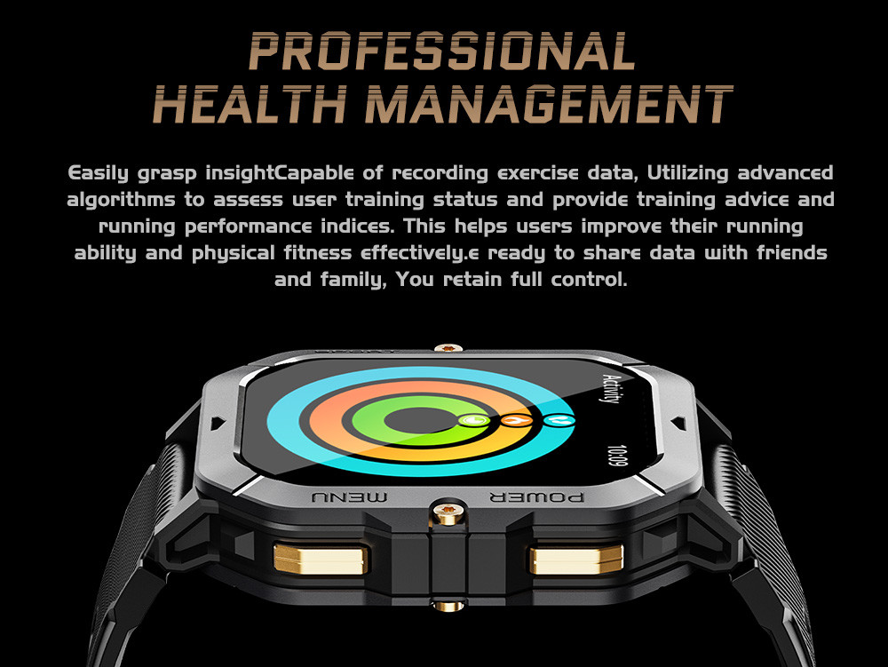 Men Call Outdoor Health C28 SmartWatch Heart Rate Monitor Waterproof Sports Fitness