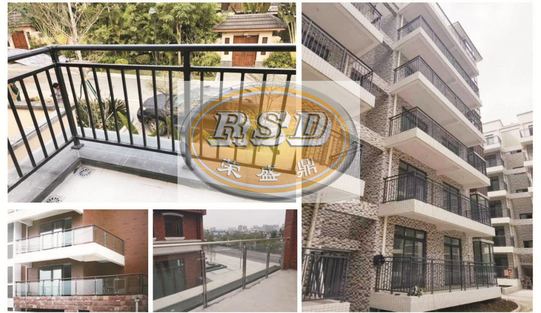 Galvanized Finish Protective Zinc Steel Railing For Housing Projects Schools