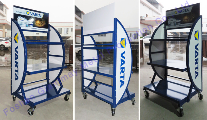 Car Storage Shelf Electric Bike Metal Battery Display Rack