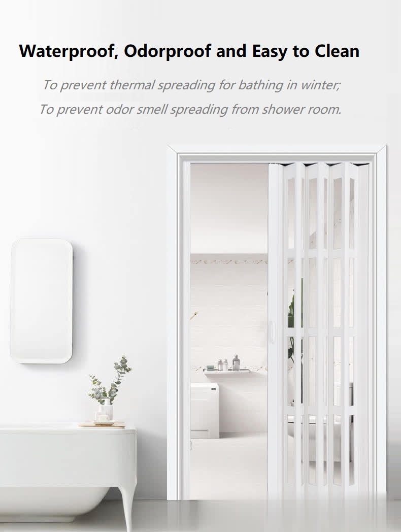 Heat Insulation PVC Folding Sliding Door For Balcony Home Office