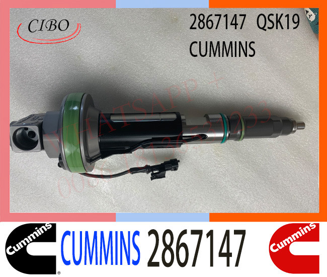 genuine brand new diesel engine CUMMINS QSK19 diesel injector nozzle QSK38 QSK60 fuel injector 2867147 bosch