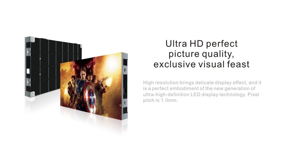 Small Pixel Led Display Panel 1.25mm High Refresh Rate 3840hz For High End Hotel