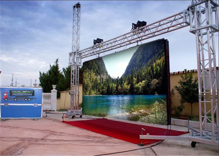 P4.81 Outdoor Rental AVOE LED Display Slim Design 250mm * 250mm Module 3840Hz refresh fequency
