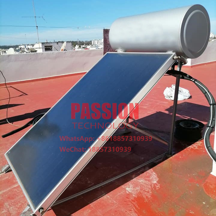 Blue Titanium Flat Plate Solar Water Heater Black Chrome Flat Panel Solar Collector