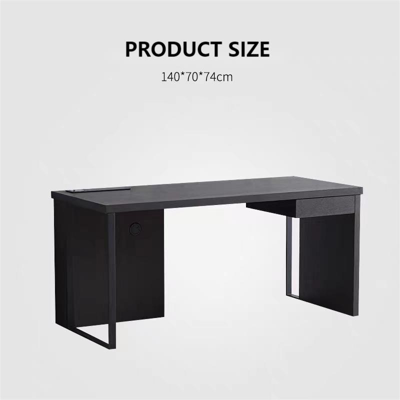 ODM Drescher Desk With Removable Drawers Smoked Wood Star Hotel Room Furniture