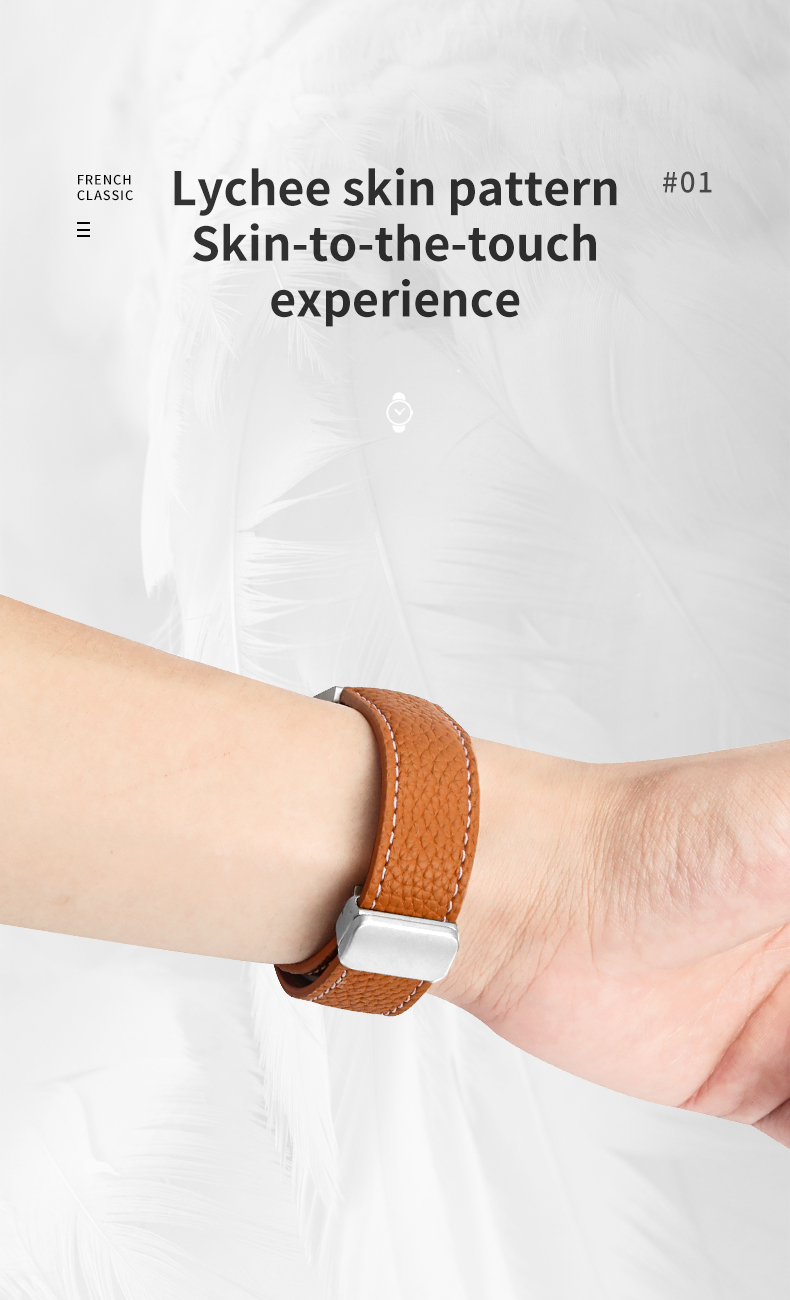 20mm Leather Watch Strap Replacement for SamSung GaLaxy Watch 4 Wrist Band Gift Accessory
