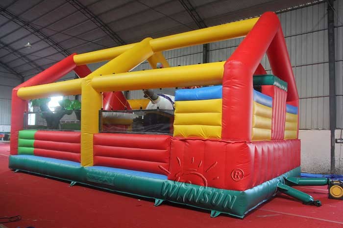 Forest Style Inflatable Fun City , Customized Size Blow Up Fun House