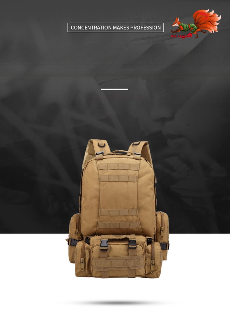 Polyester Lining Material Hiking Backpack for Outdoor Travel Camping Mountaineering Bag