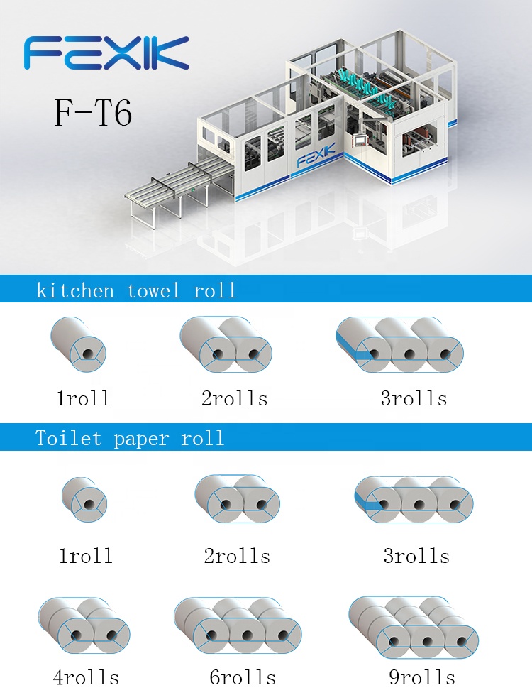 Full Automatic Toilet Tissue Paper Roll Bundling Machine Paper Product Making Machinery