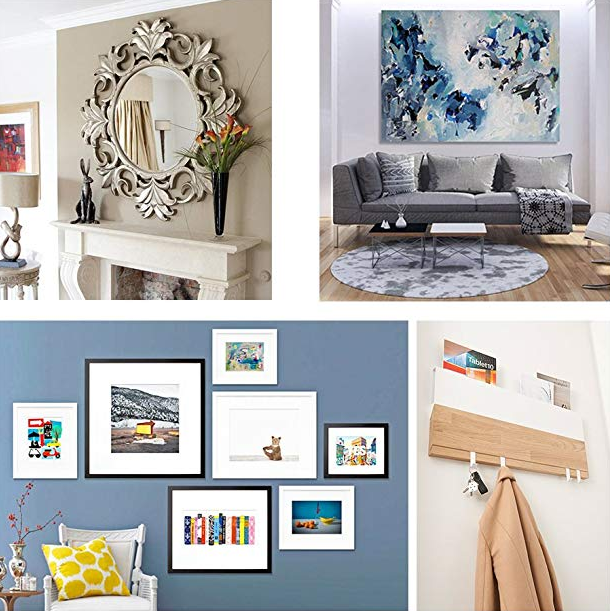 Versatile French Cleat Picture Hook Hanger Kit for Hanging Mirrors Pictures and Shelves