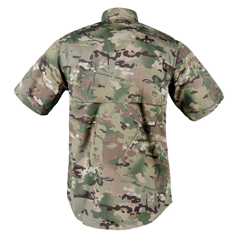 Breathable Short Sleeve Camouflage Style Formal Shirts for Men and Women in Bulk