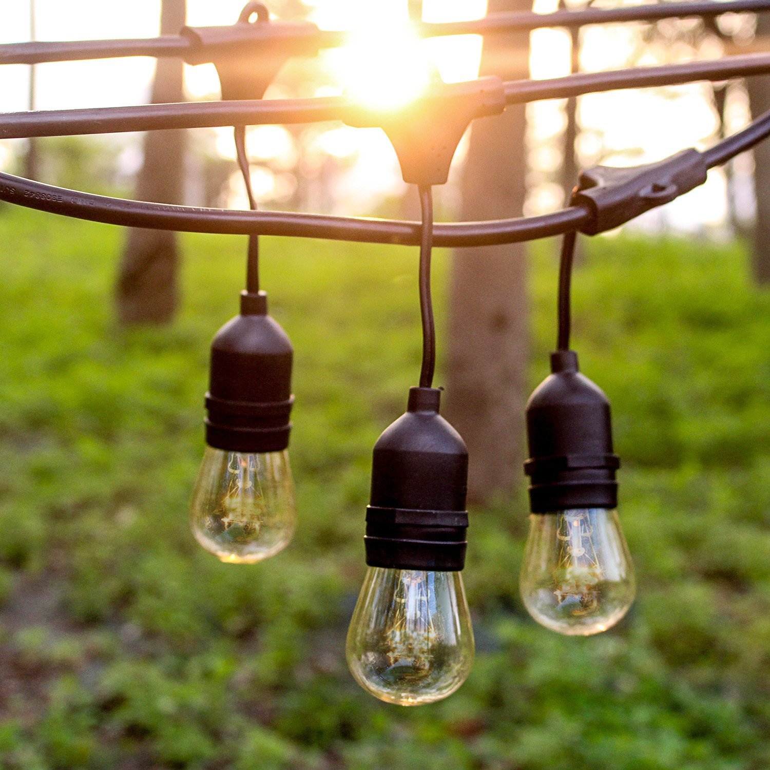Christmas Style 48ft S14 LED Edison Bulbs String Lights For Indoor Outdoor