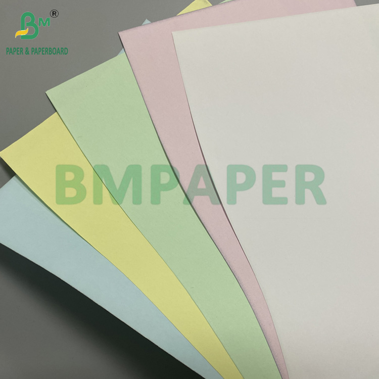 75g Letter-Sized Digital Carbonless Paper Image Black CB White CFB CF Blue Yellow Pink Green