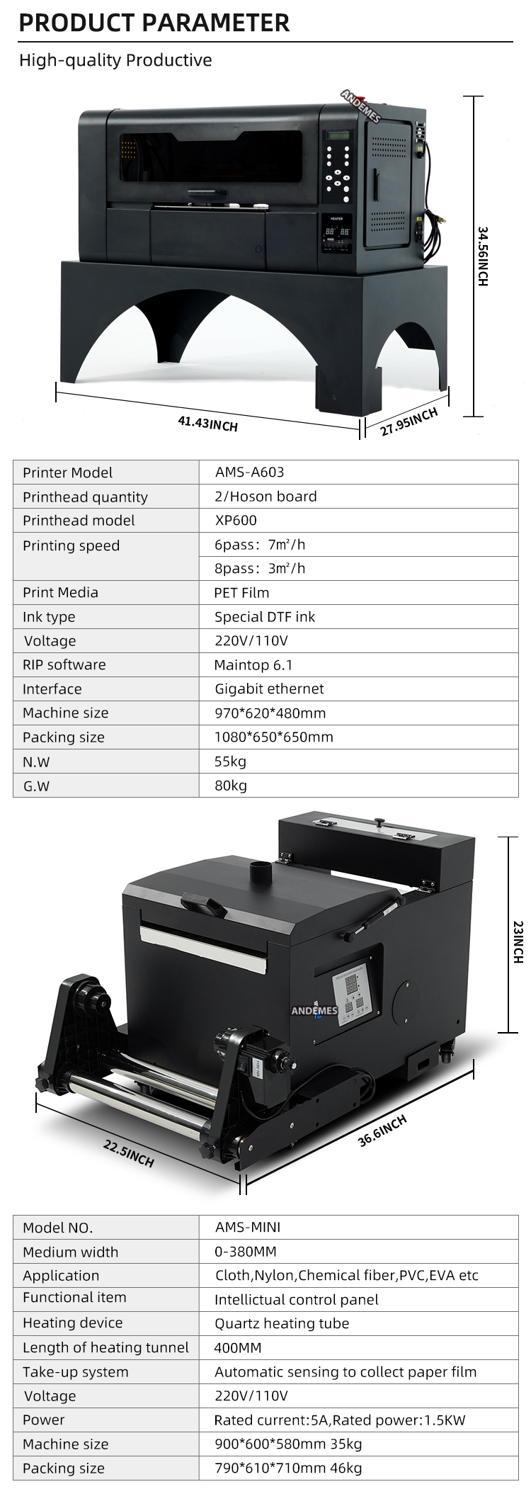33cm XP600 Dtf Garment Printer T-Shirt For T Shirt Digital Printing