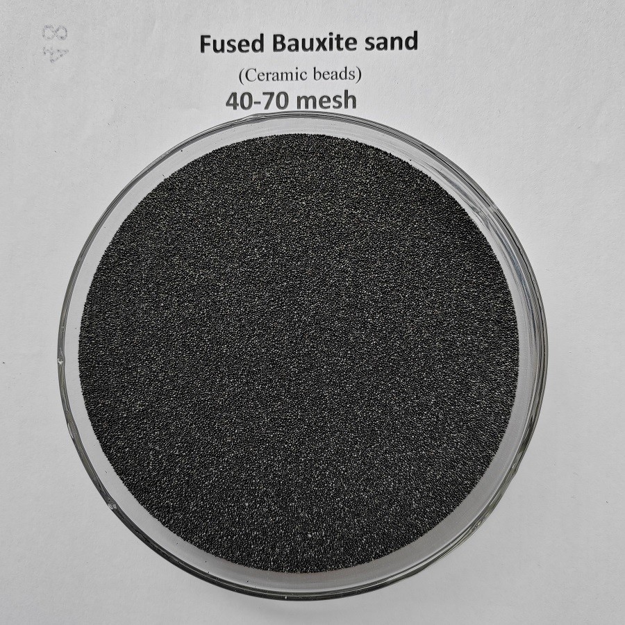 Lost wax casting sand fused bauxite sand ceramsite foundry sand beads AFS fused ceramic sand 40-70 mesh