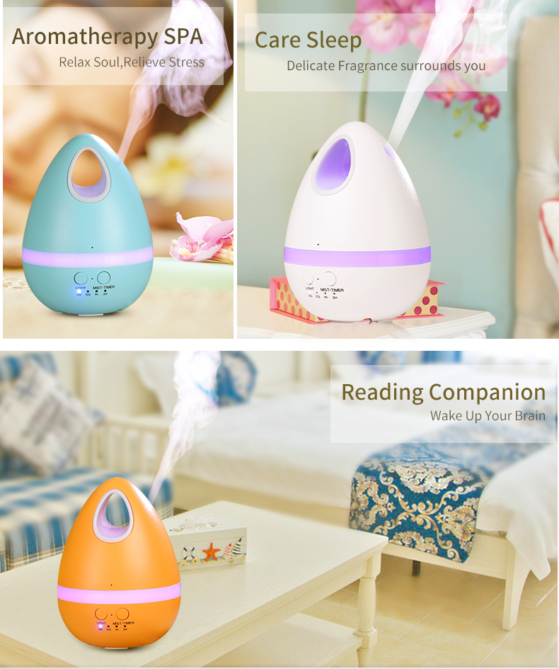 Auto Power Off Ultrasonic Essential Oil Diffuser With Time Setting Function