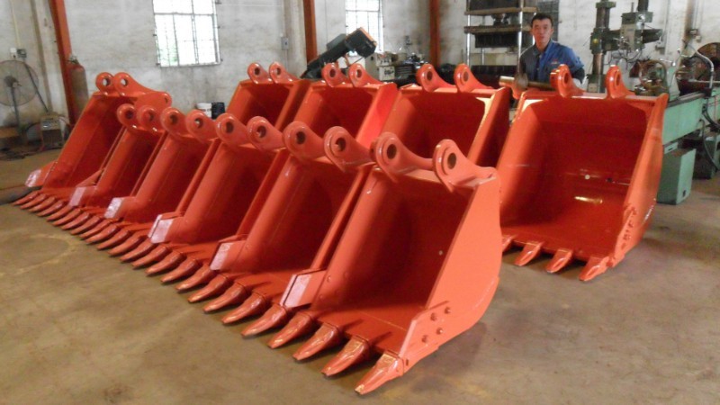 PC 415E 515DL 412DL Crawler Excavator Rock Bucket Q345B Heavy duty