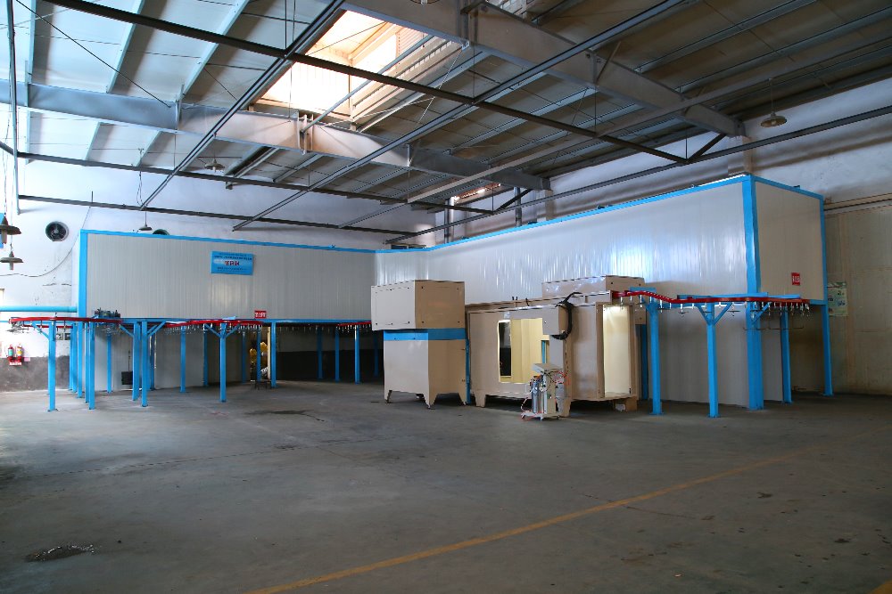 Versatile Automatic Powder Coating Line Low Maintenance Automatic Powder Coating Machine