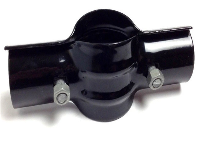 Galvanized Steel Chain Link Fence Fittings Line Rail Clamps 1 5/8" X 1 3/8"