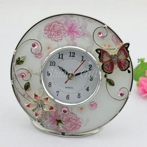 Buy cheap Shinny Gifts Home Decorative Round Shape Desk Clock product
