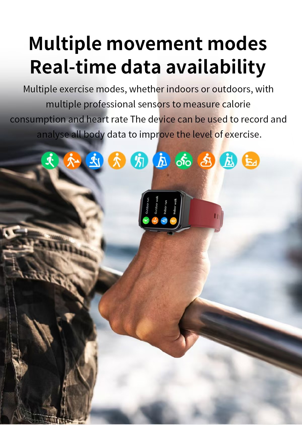 E530 Smart watch Music Control Health Monitoring Smartwatch With Blood Sugar SMS Reminder
