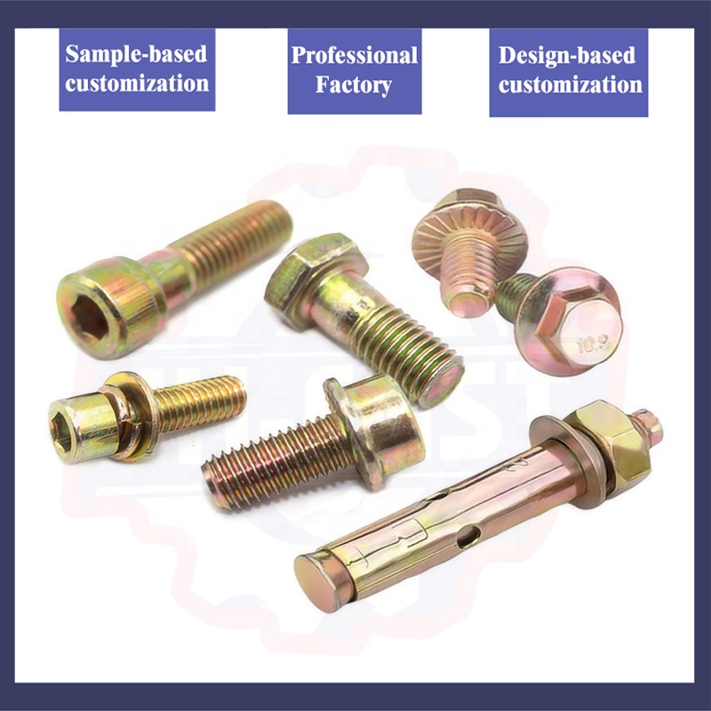 Pan Head Dacromet Black Oxide Three Triple Combination Bolt Screw Assembly