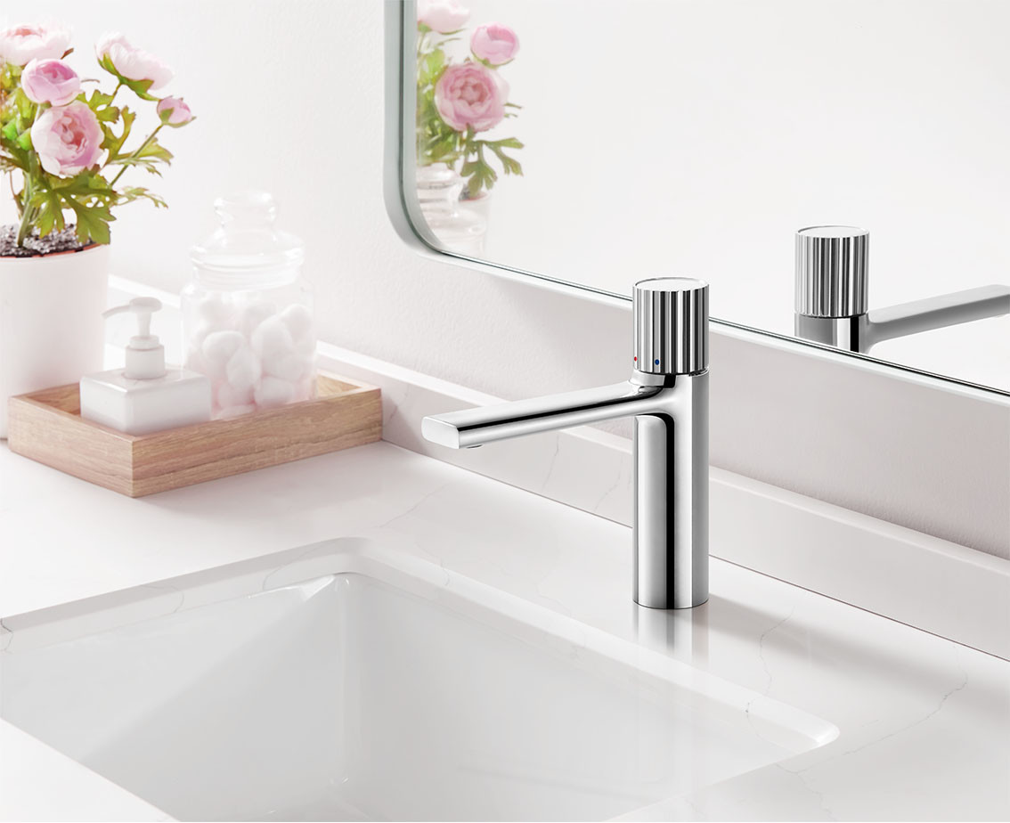Hot / cold water Basin Mixer Taps AMP11852 For Washroom Bathroom
