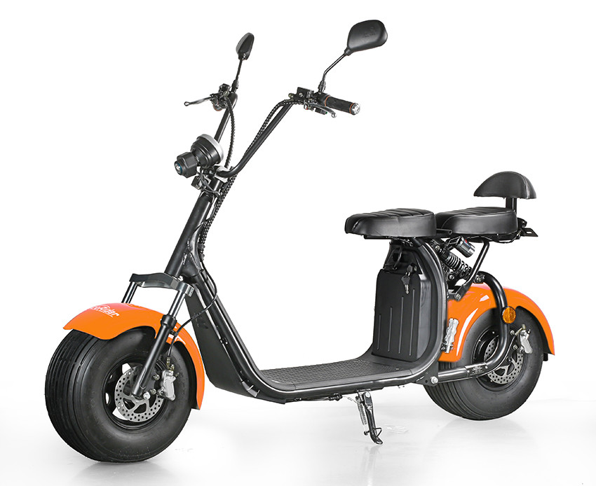EcoRider 2 Wheel Electric Scooter Big Battery Power 60v 1500w Front Shock Absorber Citycoco