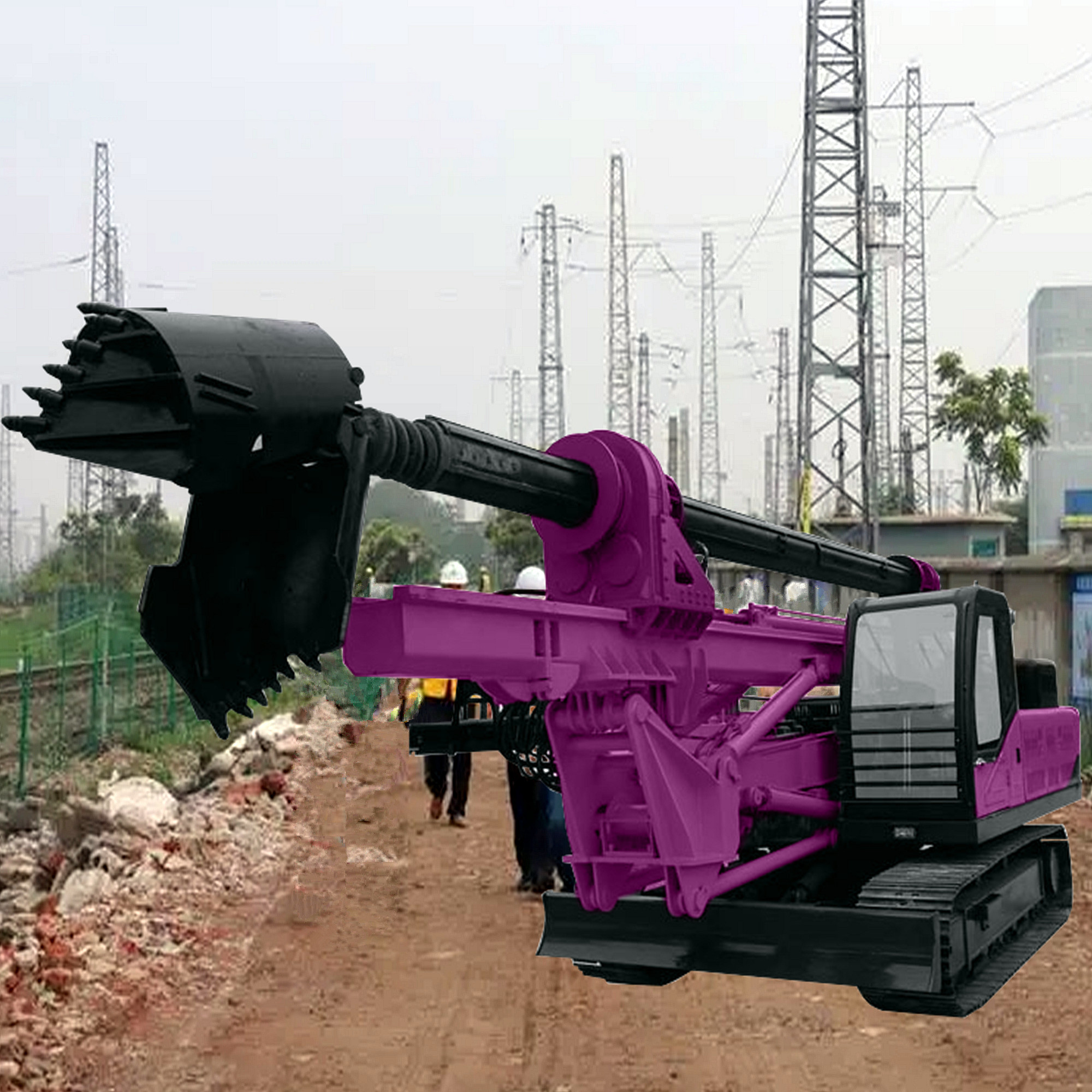 Hydraulic Rotary Drilling Rig Foundation Construction Machine Rotary Pile Drilling Rig