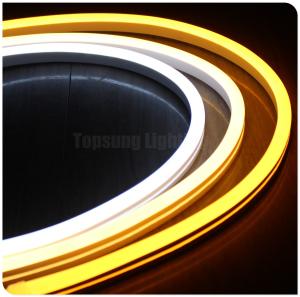 Buy cheap 24v yellow popular led neon flex tube light PVC ultra thin neon flexible rope lamp strip 11x18mm outdoor decoration product