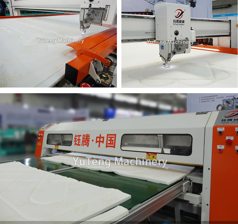 High Speed Computerized Single Needle Quilting Machine For Mattress Panel Bedspread