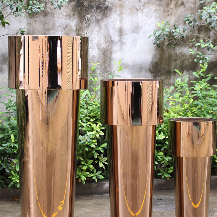 Customizable garden pillar leizisure flower pots unique planters