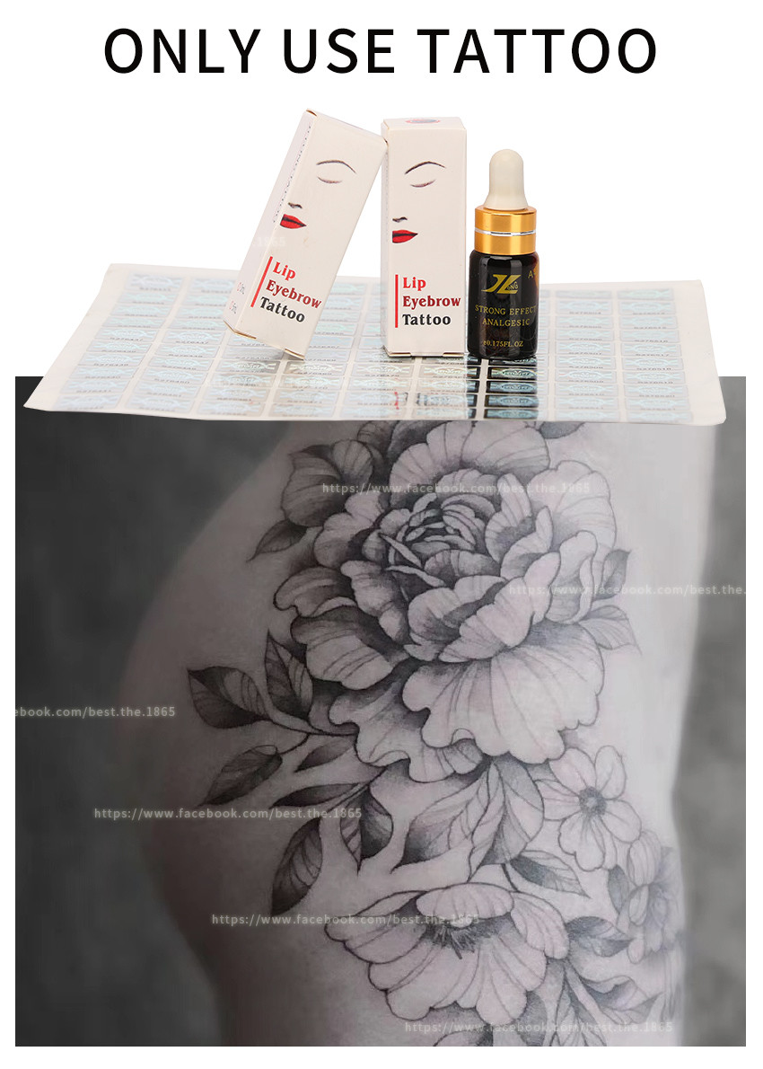 Numbing Tattoo Anesthetic Solution Lip Eyebrow Lasting 3 Hours