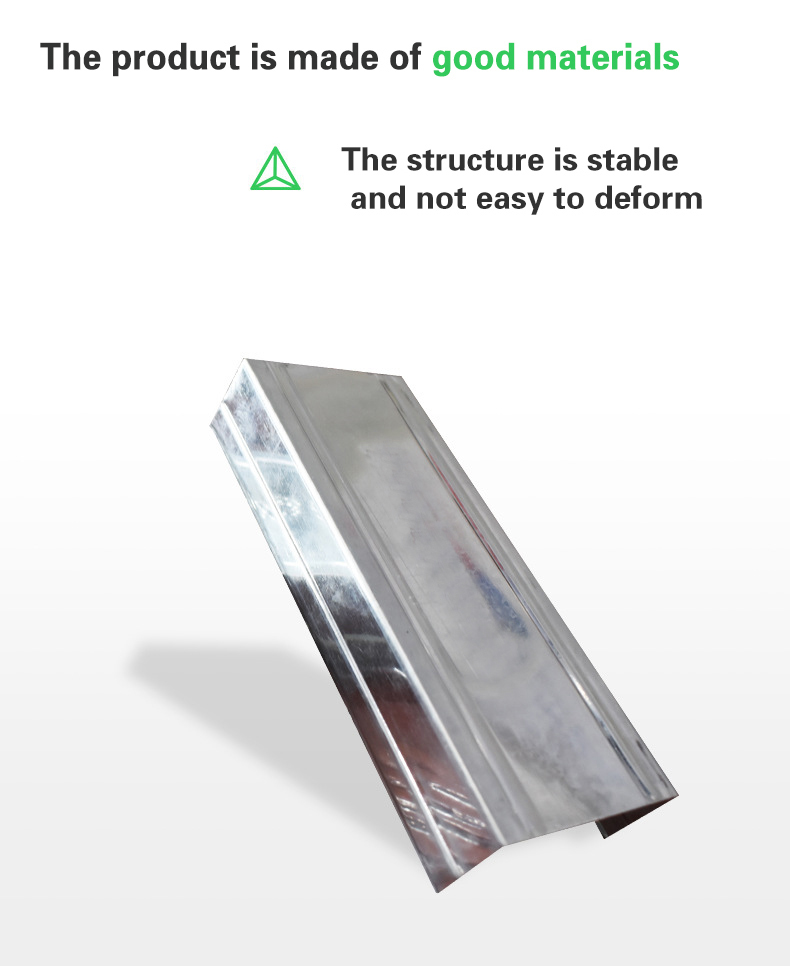 Contemporary Design Customized Shape U Shaped Light Steel Keel Modern