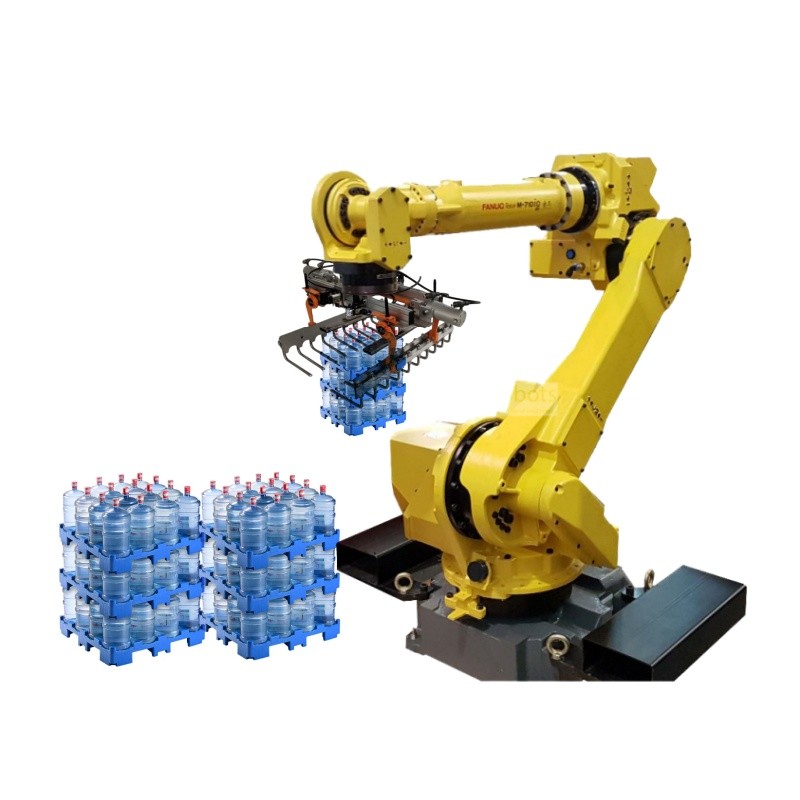 Robotic Palletizer FANUC M-710iC/70 Glass Vacuum Lifter Handling Machine Robot Liquid Handling Robot Stock Supplier