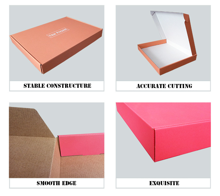 Corrugated Paper Custom Cardboard Mailers For Clothes Shoes Packaging