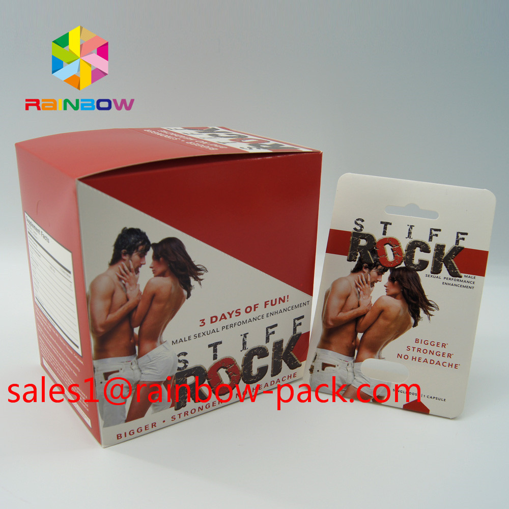 hot sale 3D printing card Black mamba 3D cards3d sex pills packaging paper card 3D sex pill card enhancement pill boxes