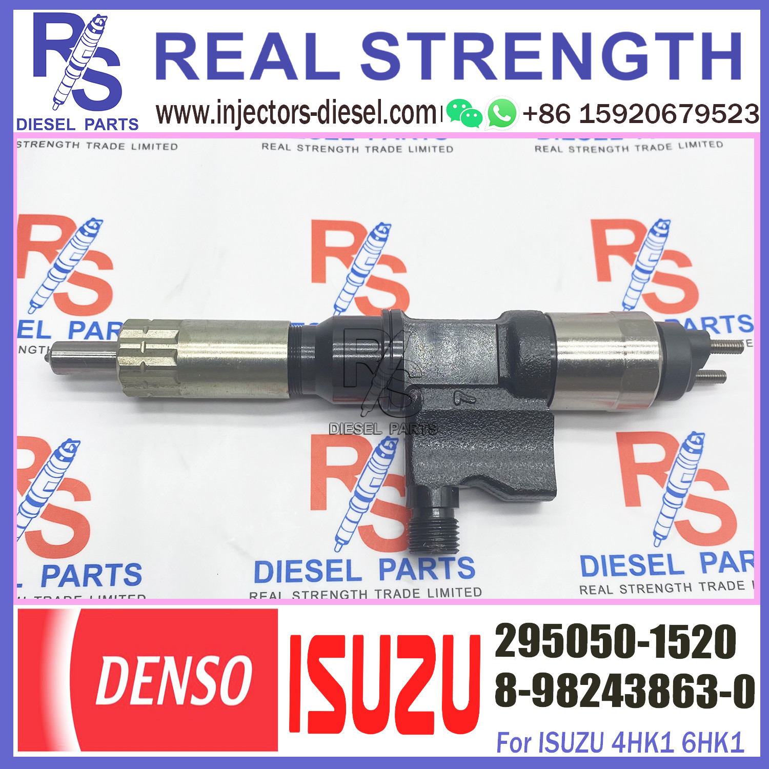Common Rail Fuel Injector 8-98243863-0 295050-8630 295050-1520 For Engine 4HK1 ZX250-5A