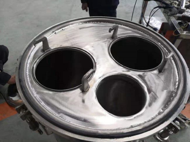 Liquid Bag Filter Housing Assembly Sugar Industry Lifting Lug Flange Type
