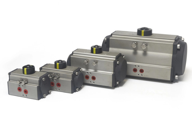 ATEX CE certificate pneumatic rotary actuators control valves aluminum alloy quarter-turn pneumatic actuator