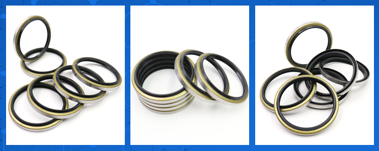 Excavator DKB Hydraulic Dust Seal Rubber Iron Material Black Color