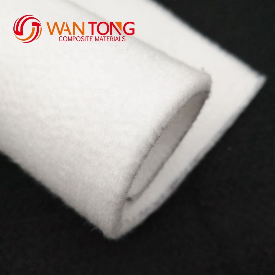 Polyester Nonwoven Geotextile 250gsm Needle Punched Fabric Long Fiber Short Fiber 400g