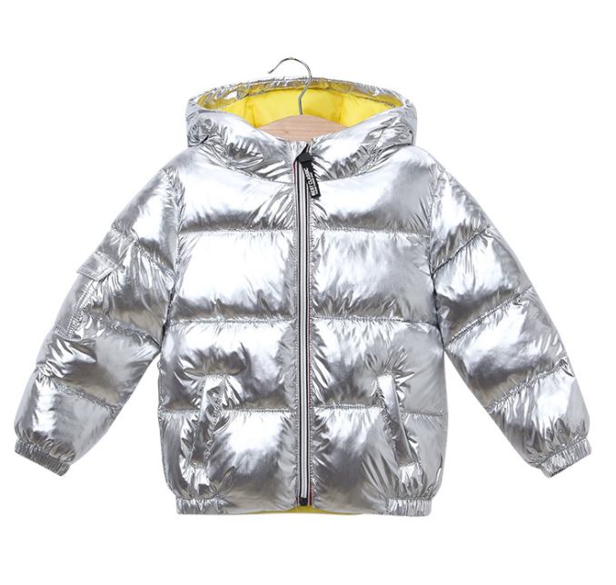Fashion Mens Reflective Jacket / Womens Metallic Coat Plating Coating