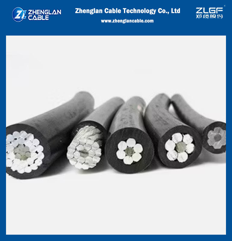 Overhead Insulated Cable 15kV 25KV 35KV 3Layer AAC Conductor XLPE Insulation HDPE Outer Jacket Tree Wire