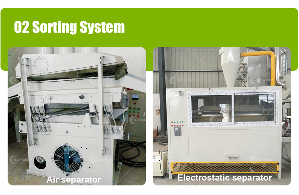 99% Sorting Rate Copper Granulator Recycling Machine with 100% Pure Copper and Plastic