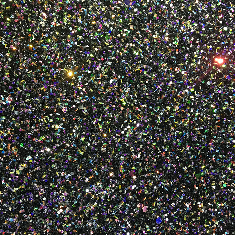 54/55" Glitter Leather Fabric , Glitter Knit Fabric Woven Backing Technics