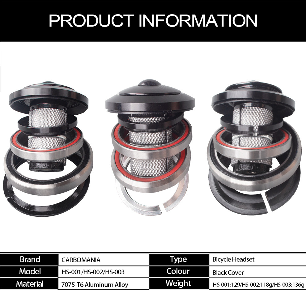 Mountain Road Bike Spare Parts Fork Headset Washer Bearings Heatparts
